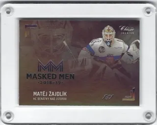 Žajdlík Matěj OFS Chance Liga 2018-19 Masked Men Platinum Rainbow 1/1 č.MM27